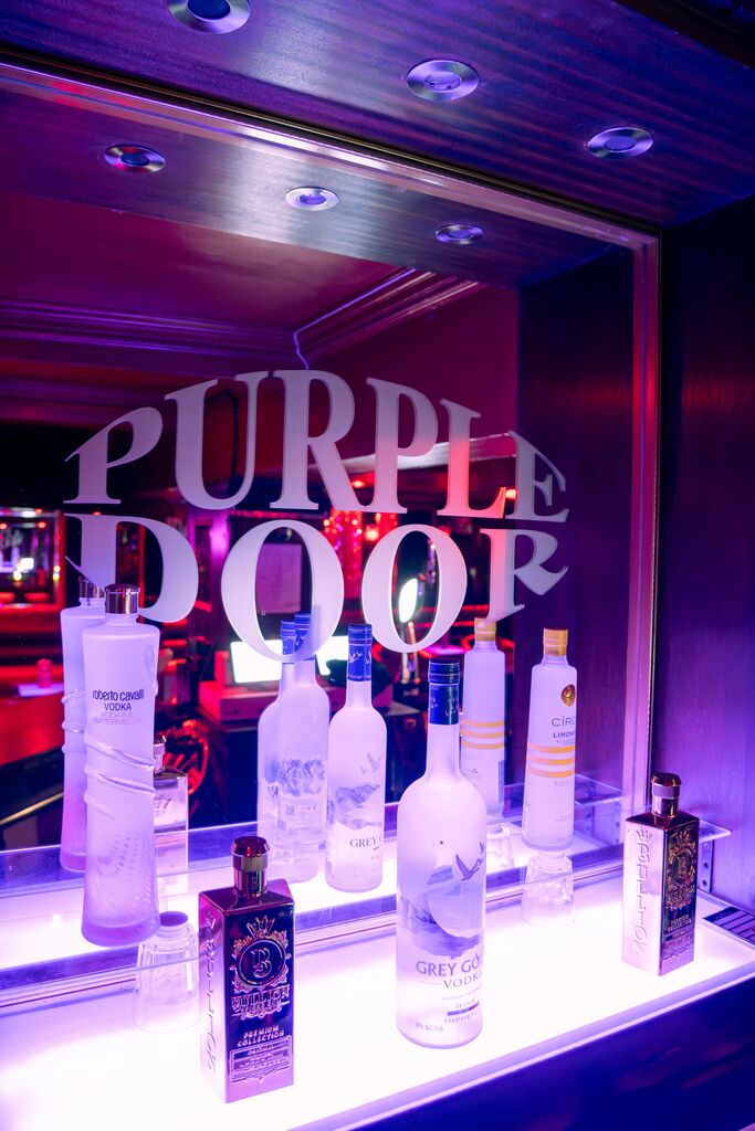 Premium bar at Purple Door gentlemen's club