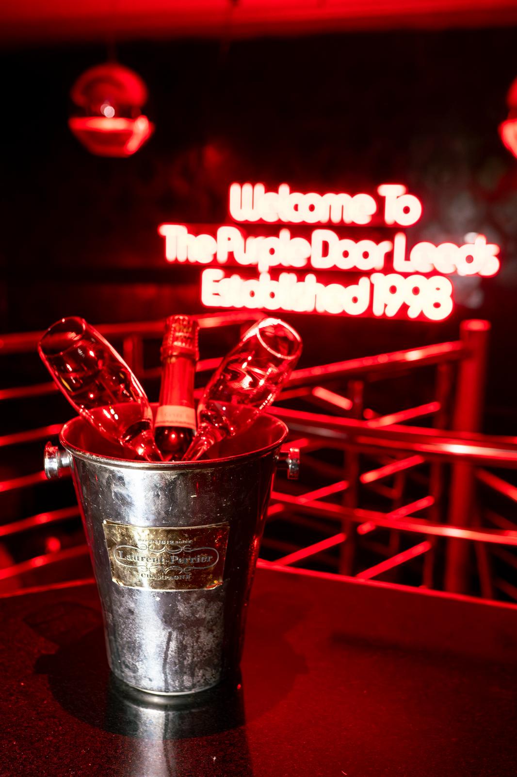 The Purple Door Leeds venue night